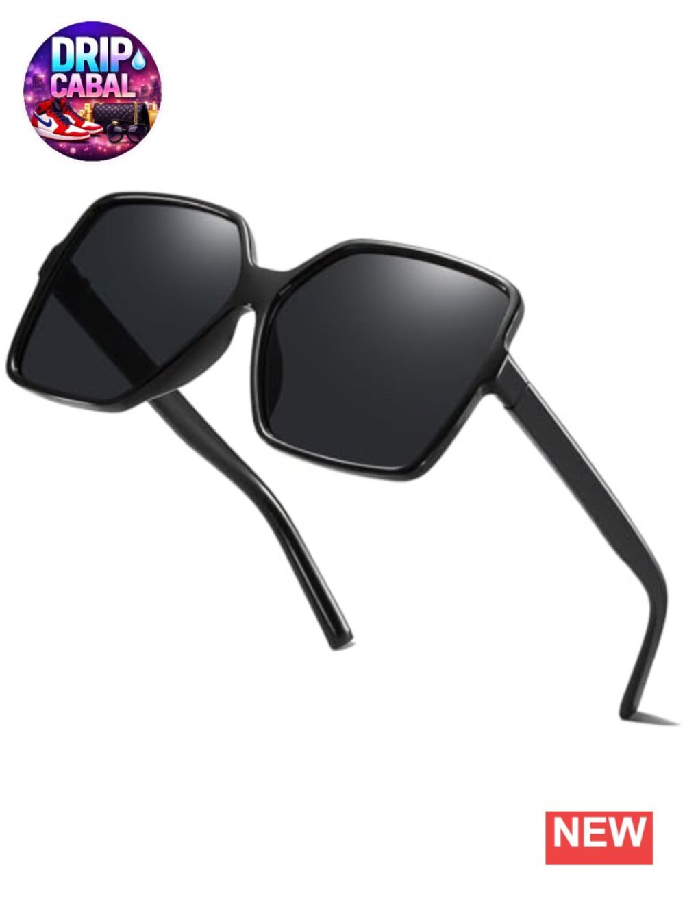 Chic Square Oversized Fashion Sunglasses UV Protection